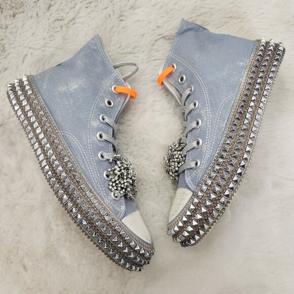 NEW Nan-Ku Couture Free People Cruise Studded Spring Skies High Top Sneaker - Picture 9 of 12